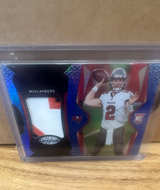 2021 Panini Certified Kyle Trask Rookie Patch Blue Mirror 56 /99 #202 - Image 1