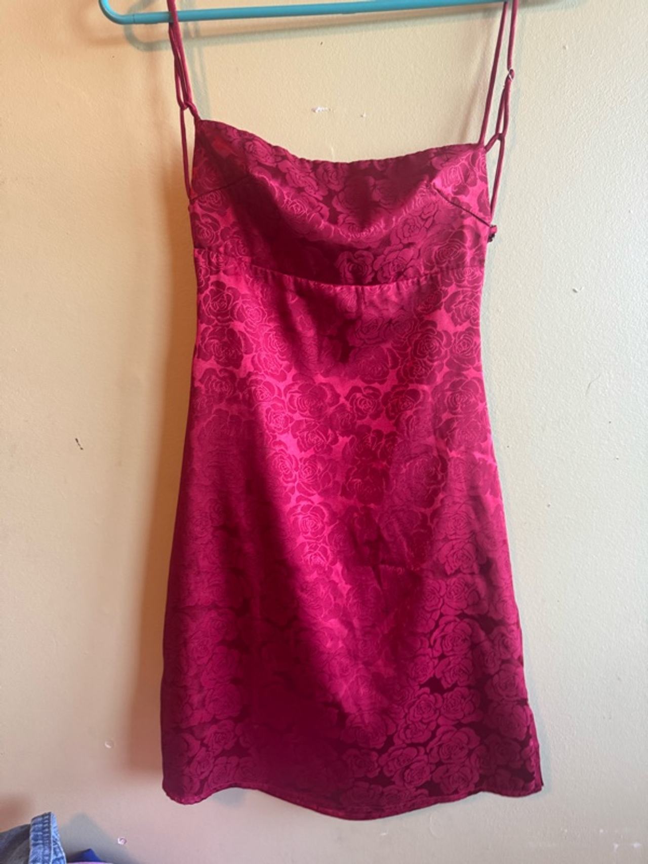 Princess Polly Diva Mini Slip Dress Deep Red
