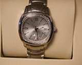 August Steiner Ladies Watch – Cushion Crystal Bezel, Day/Date, Swiss Quartz - Image 1