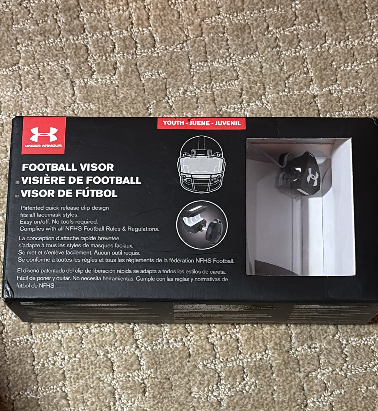 Under Armour Youth Football Visor