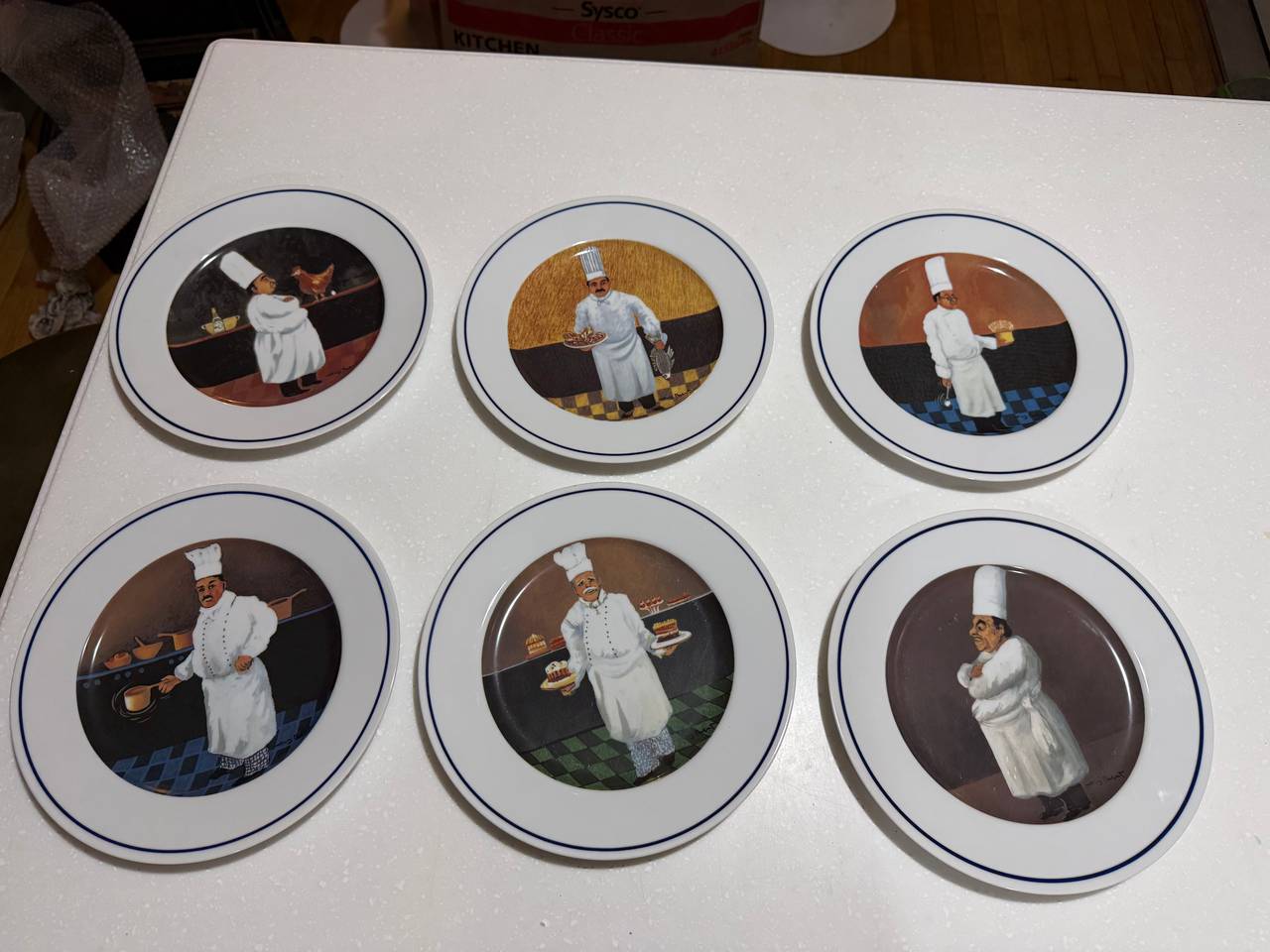Sakura Warren Kimble One Moment Please Dinner Plates