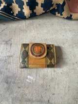 Hooey Men's Patchwork Leather Bifold Wallet with Aztec Pattern - Image 1