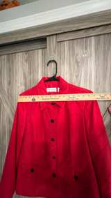 Alfred Dunner Red Button Front Jacket with Decorative Stitching  8P - Image 5