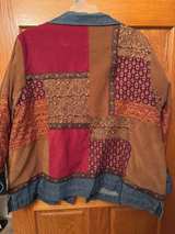 Bashaul Woman Patchwork Denim Trim Jacket - Image 4