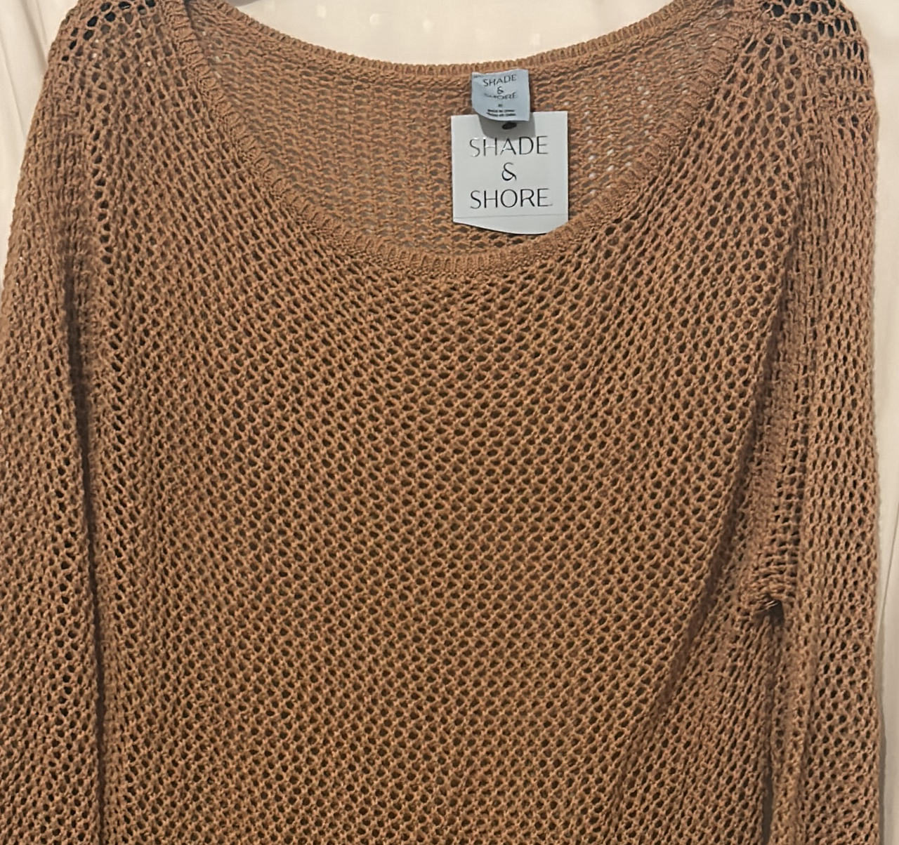 Shade & Shore Open Knit Swim Cover Up Sweater