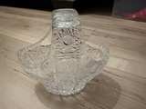 Vintage cut lead crystal basket - Image 1