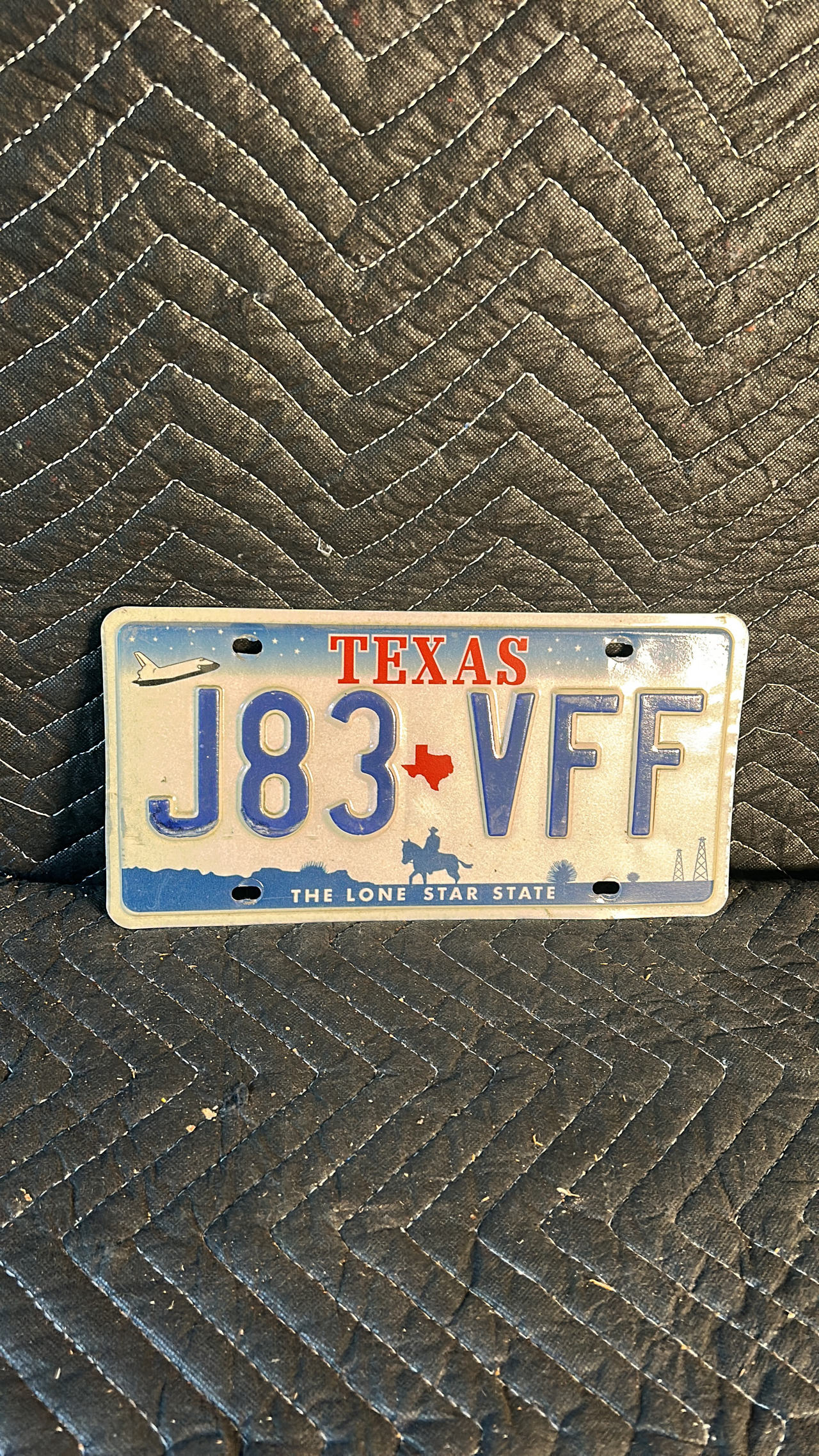 Texas License Plate (Space Shuttle/Cowboy Design)