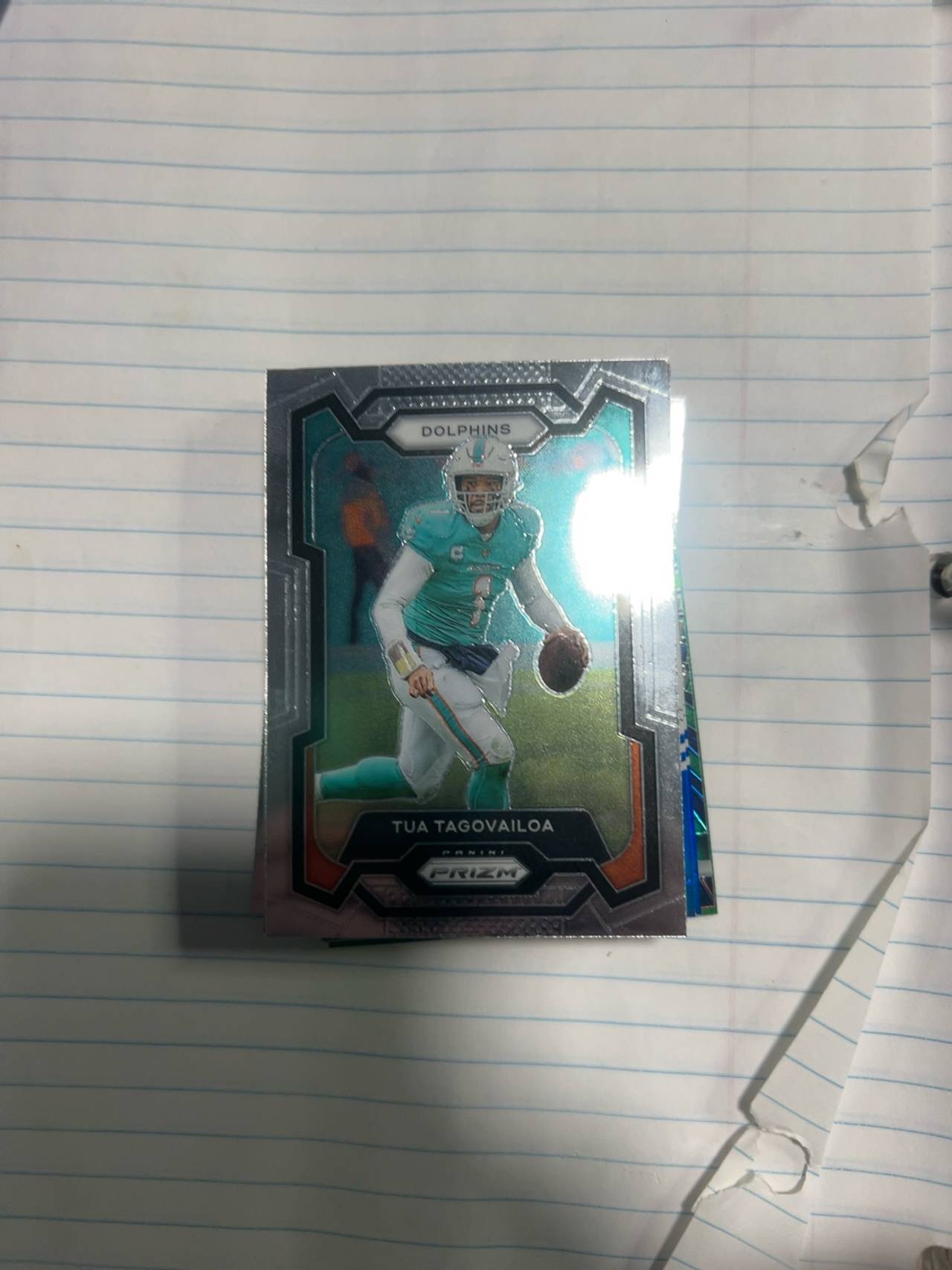 Panini Prizm Tua Tagovailoa Neon Green Pulsar #190