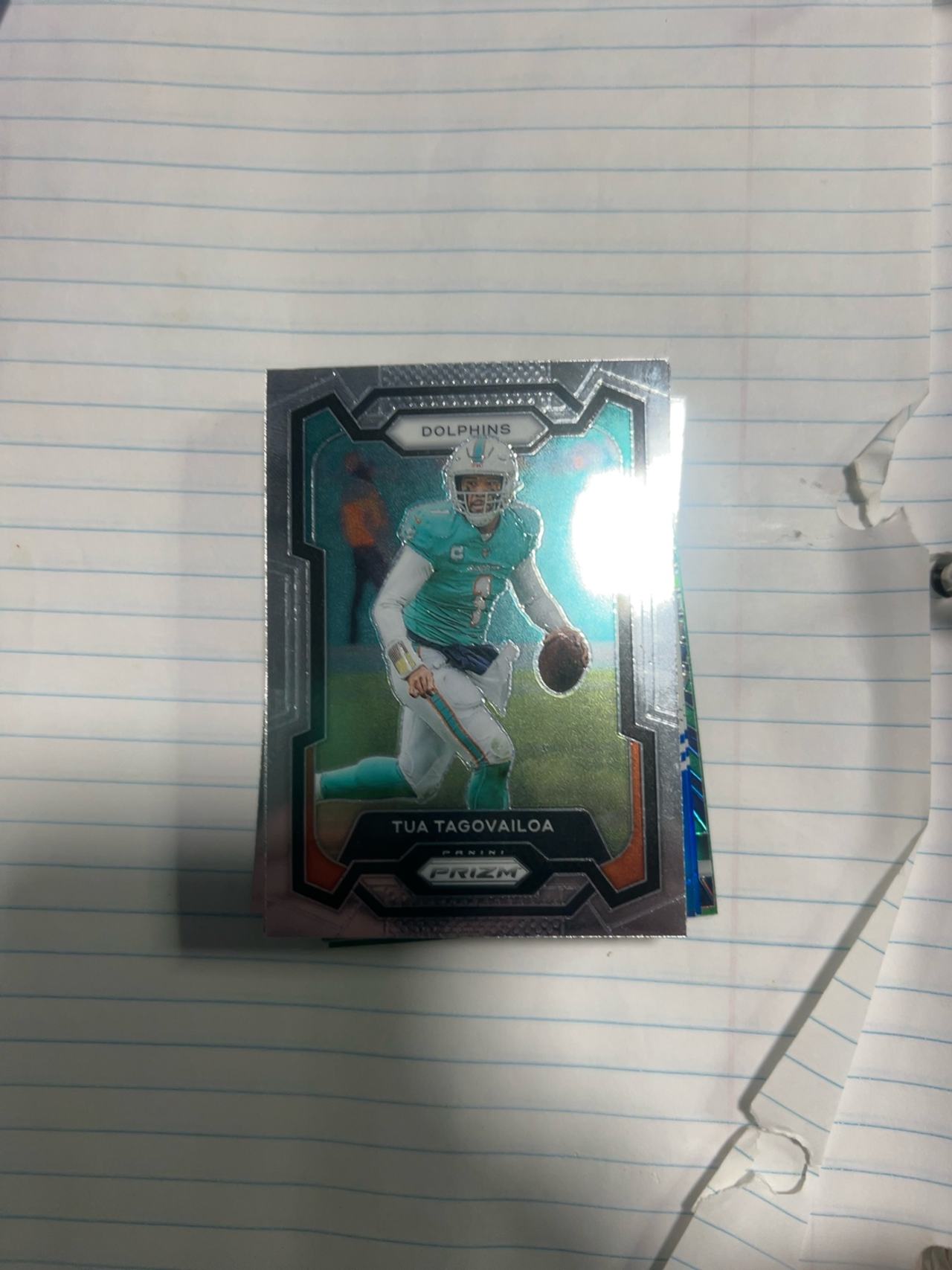 Panini Prizm Tua Tagovailoa Neon Green Pulsar #190