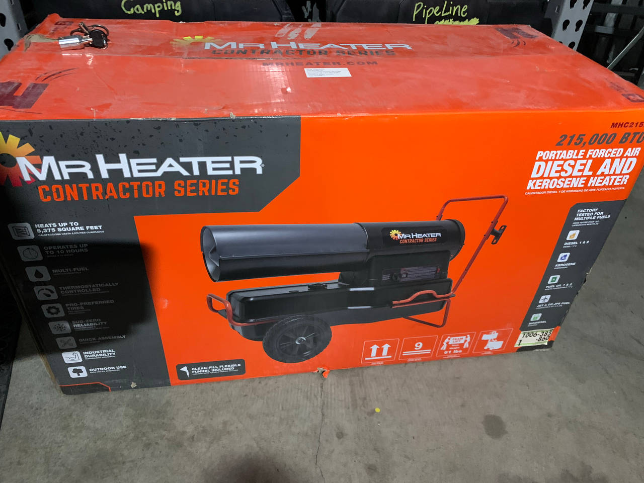 Mr. Heater MHC215KT 215,000 BTU Forced Air Diesel/Kerosene Heater