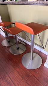 Stainless Steel Adjustable Height Swivel Bar Stool - Image 2