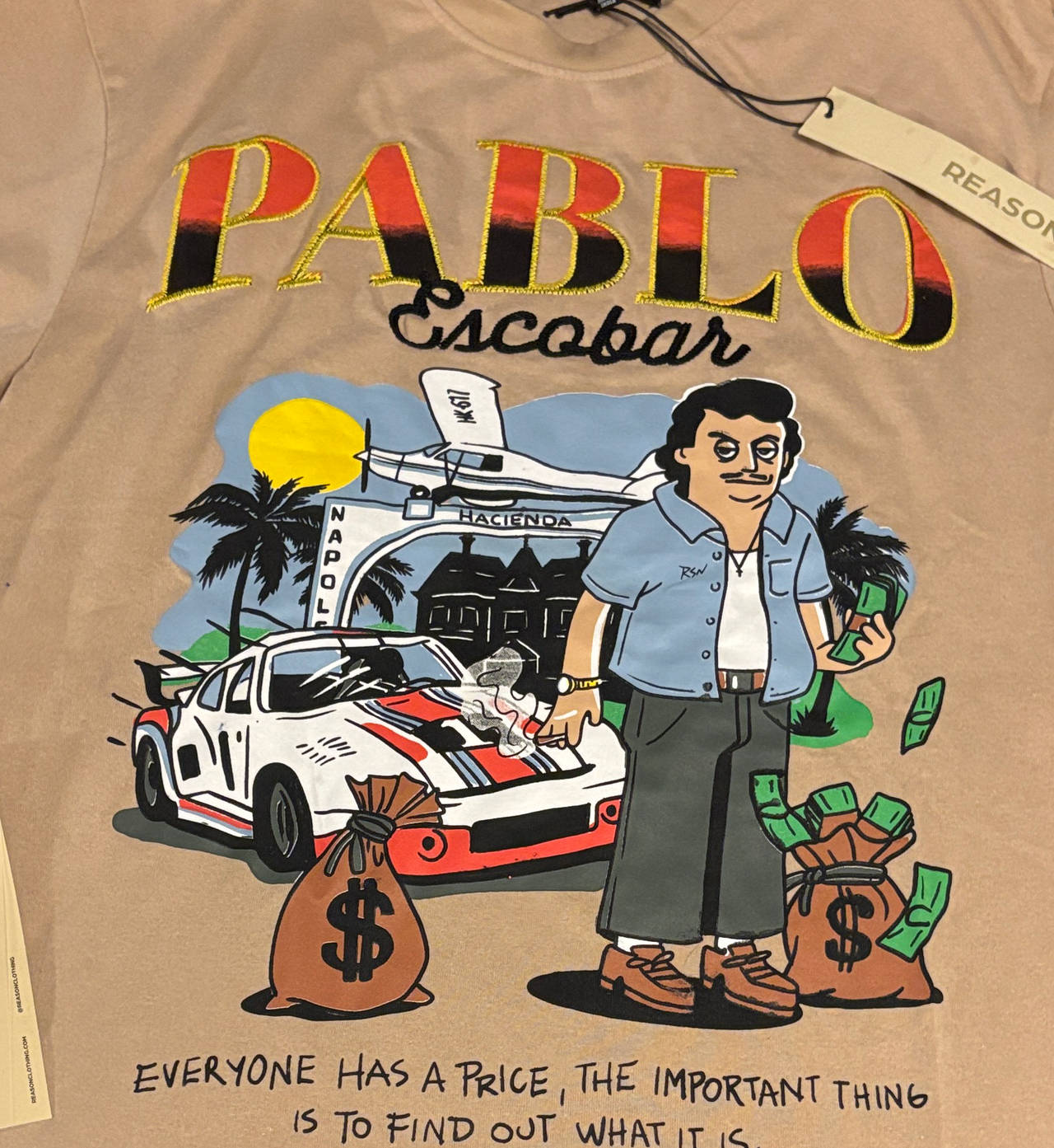 Reason Clothing Pablo Escobar Graphic T-Shirt