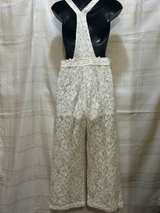 Vintage BCBG MAX AZRIA Lace Zip Front Jumpsuit Overalls - Image 2
