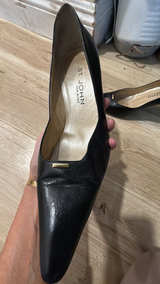 St. John Black Leather Pumps - Image 2