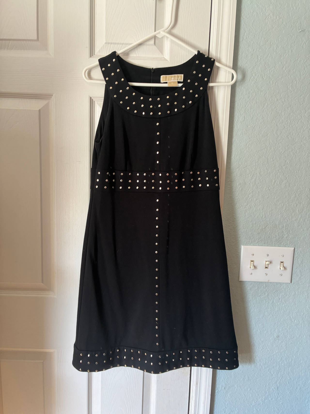 Michael Kors Black Studded Sleeveless Dress Size 6