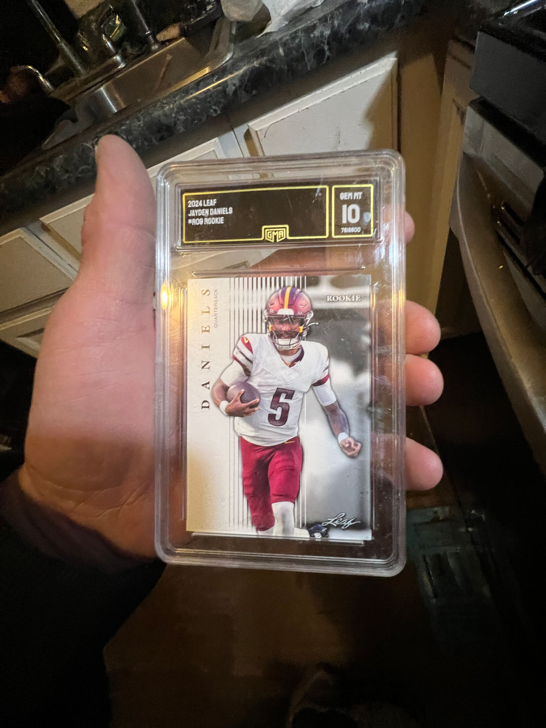 2024 Leaf Jayden Daniels Rookie Card GMA 10