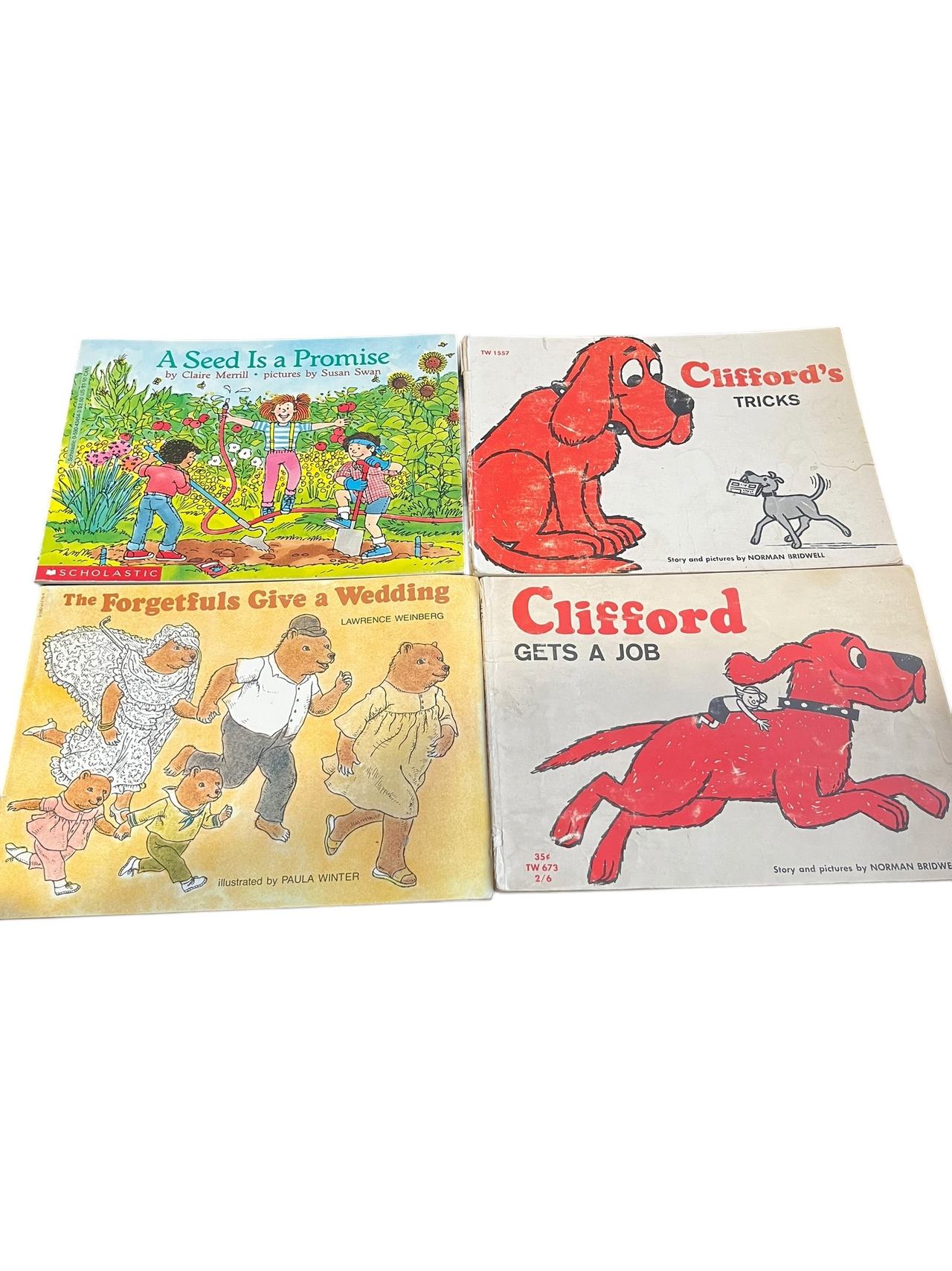 Vintage Scholastic Children's Books Lot 8 Books Total Clifford