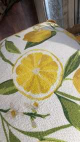Lemon Print Decorative Throw Pillow with Jute Trim - Image 5