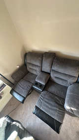 La-Z-Boy Reclining Loveseat with Center Console - Image 1