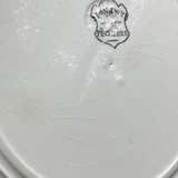 LONGWY Antique French Transferware Plates Black White Fishing - Image 8