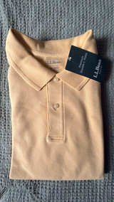 Men’s L.L.Bean Premium Double L Polo Shirt Size XL Butter yellow Color. - Image 2
