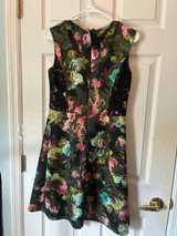 Lovely by Adrienne Vittadini Floral Lace Panel Dress Size 8 - Image 6