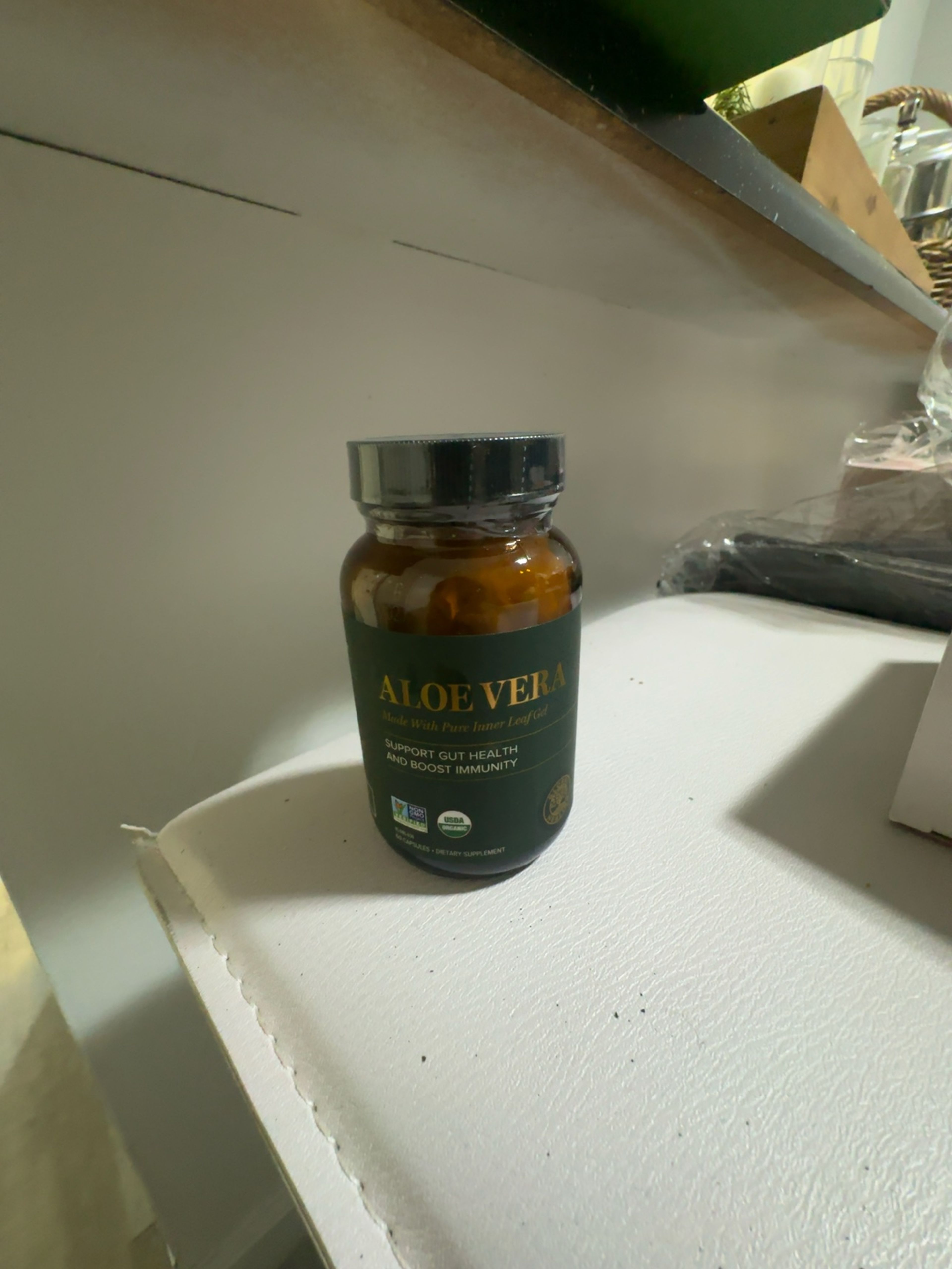 Global Healing Aloe Vera Bio-Active Organic Leaf 60 Capsules