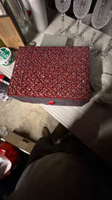 Vintage Red Velvet Jewelry Box - Image 2