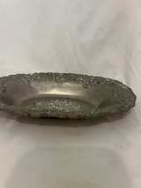 Vintage Floral Repousse Pewter Bowl - Image 5
