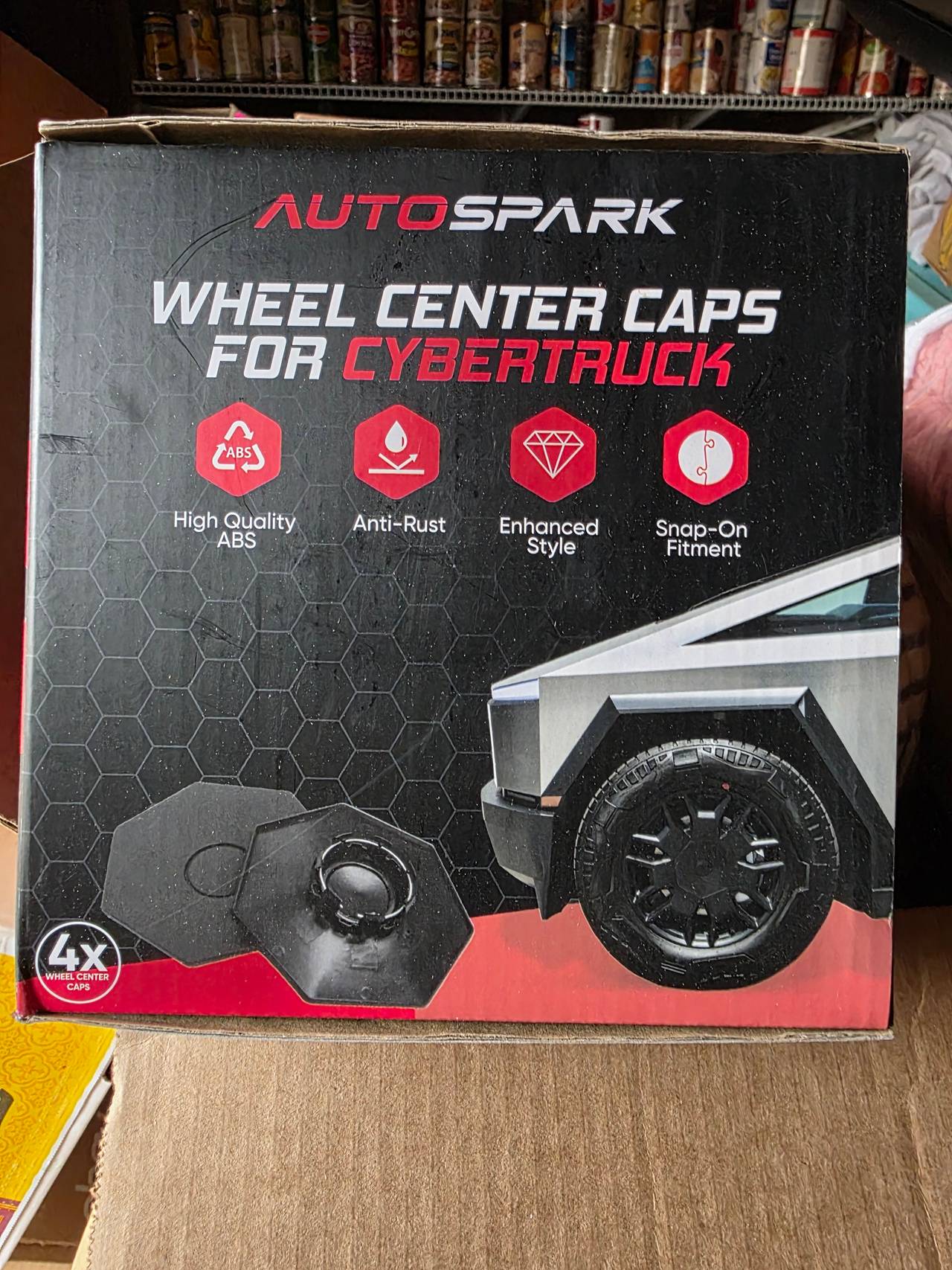 AutoSpark Wheel Center Caps for Tesla Cybertruck