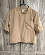 Nike Sportswear Essential Women's Woven Pocket Top Tan - Image 1