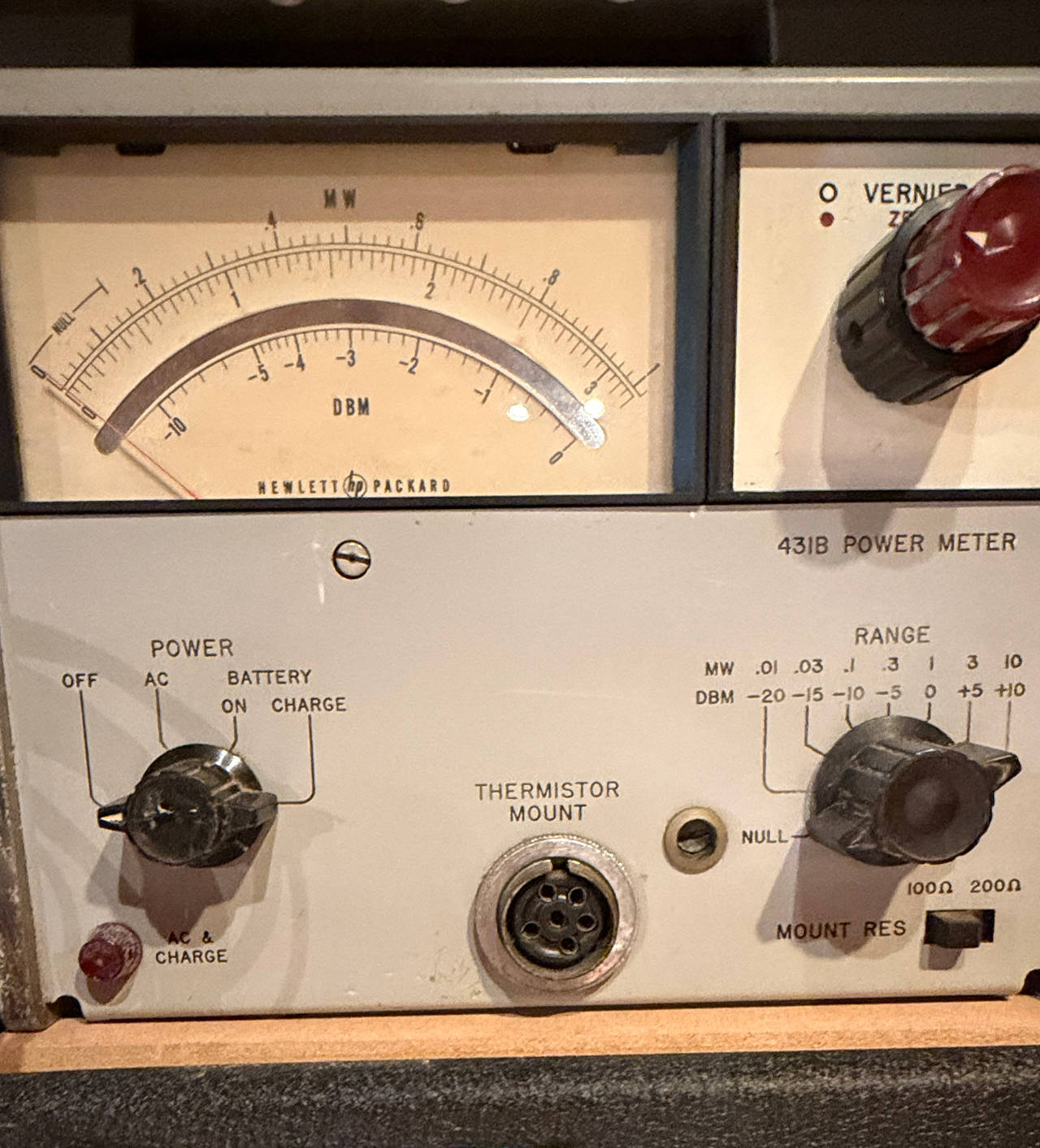 Hewlett Packard 431B Power Meter