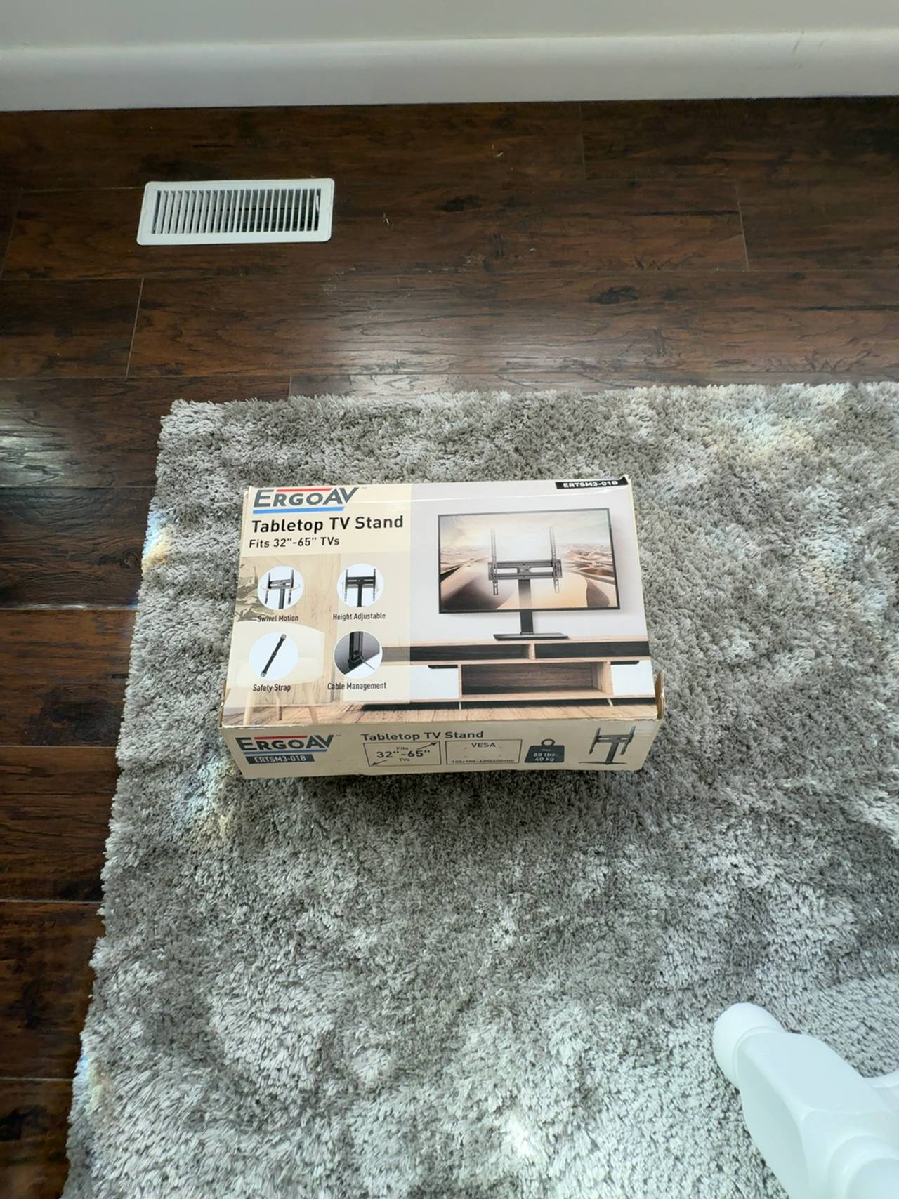 ErgoAV Tabletop TV Stand for 32"-65" TVs