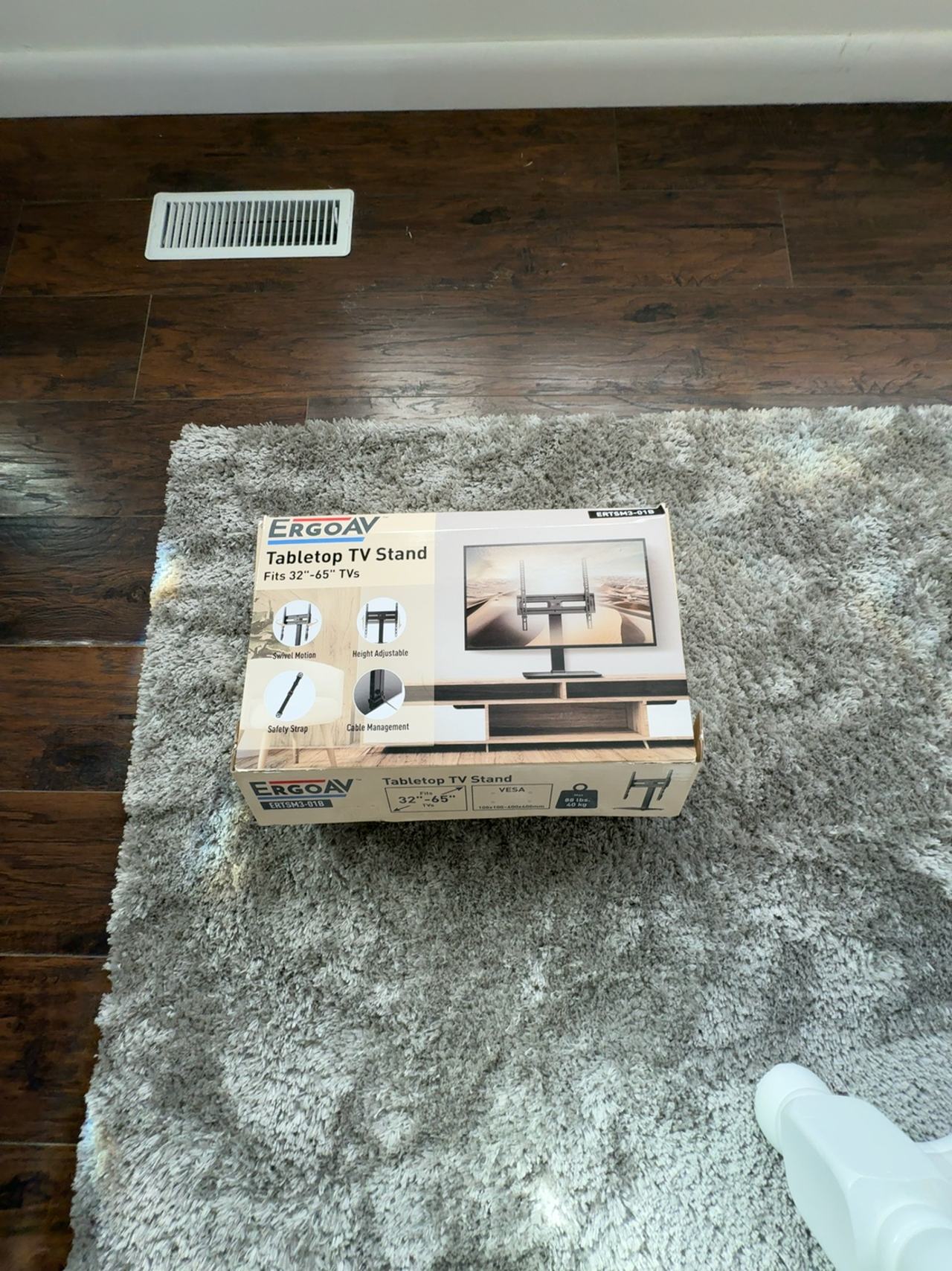 ErgoAV Tabletop TV Stand for 32"-65" TVs
