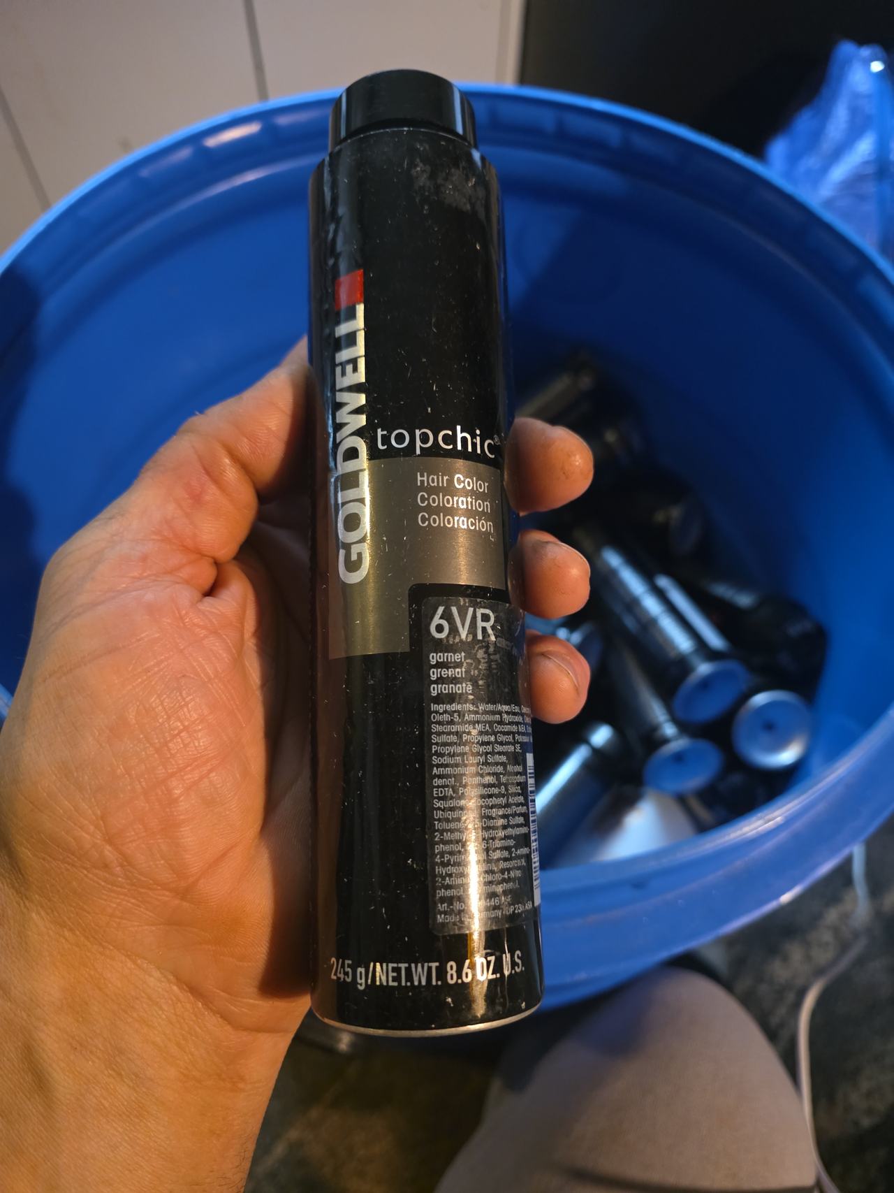 Goldwell Topchic Hair Color 6VR Garnet Canister