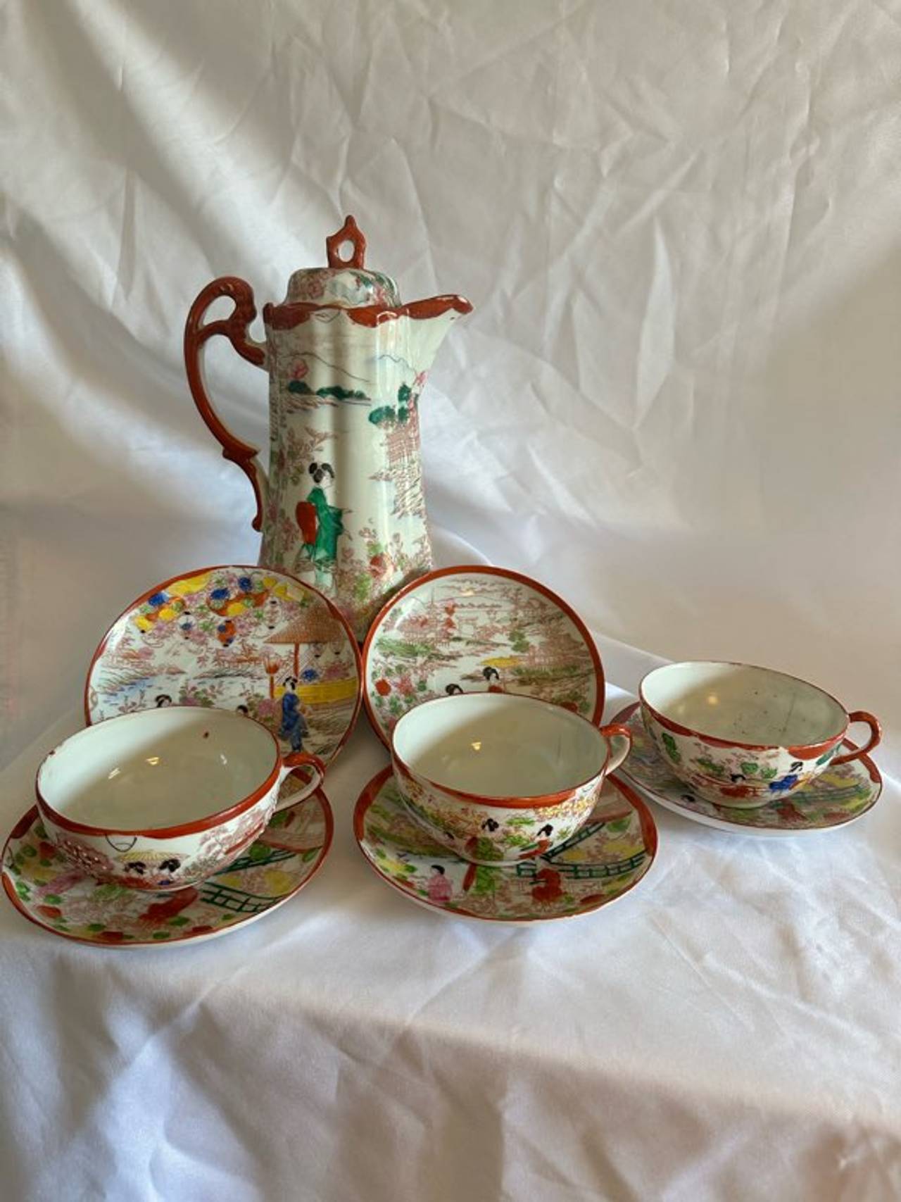 Japanese Kutani Tea Set