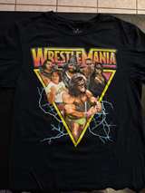 WWE WrestleMania T-Shirt Black size small - Image 1