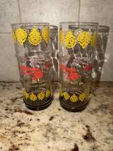X2 lot Disney Polynesian Village Amber Tiki Glass cup set - Image 3