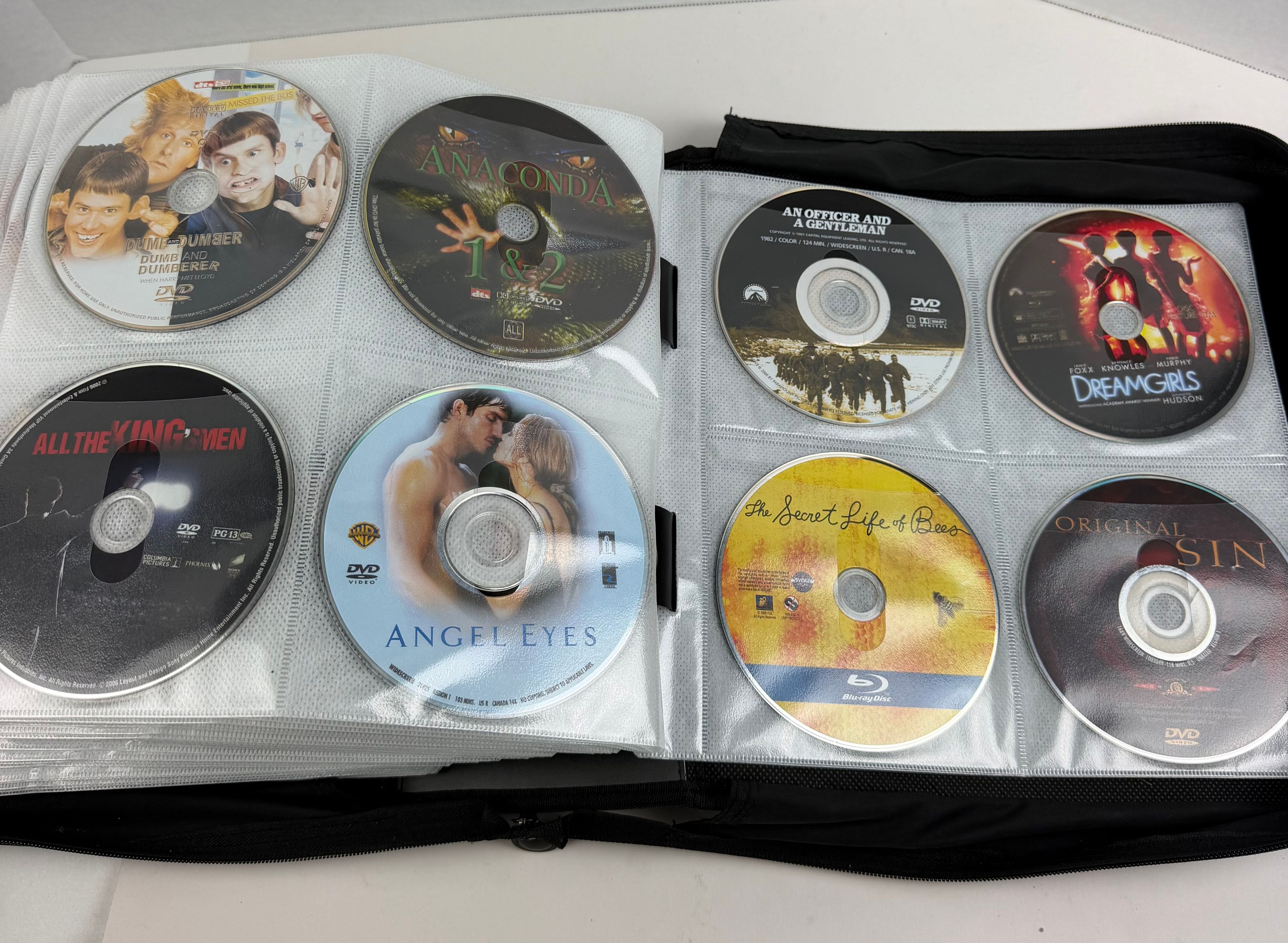 Lot of 352 DVDs in Storage Binder Action Sci-fi  Adventure