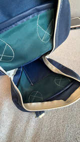 Adidas Vintage Mini Handbag Green Blue Bolwing Bag  - Image 3