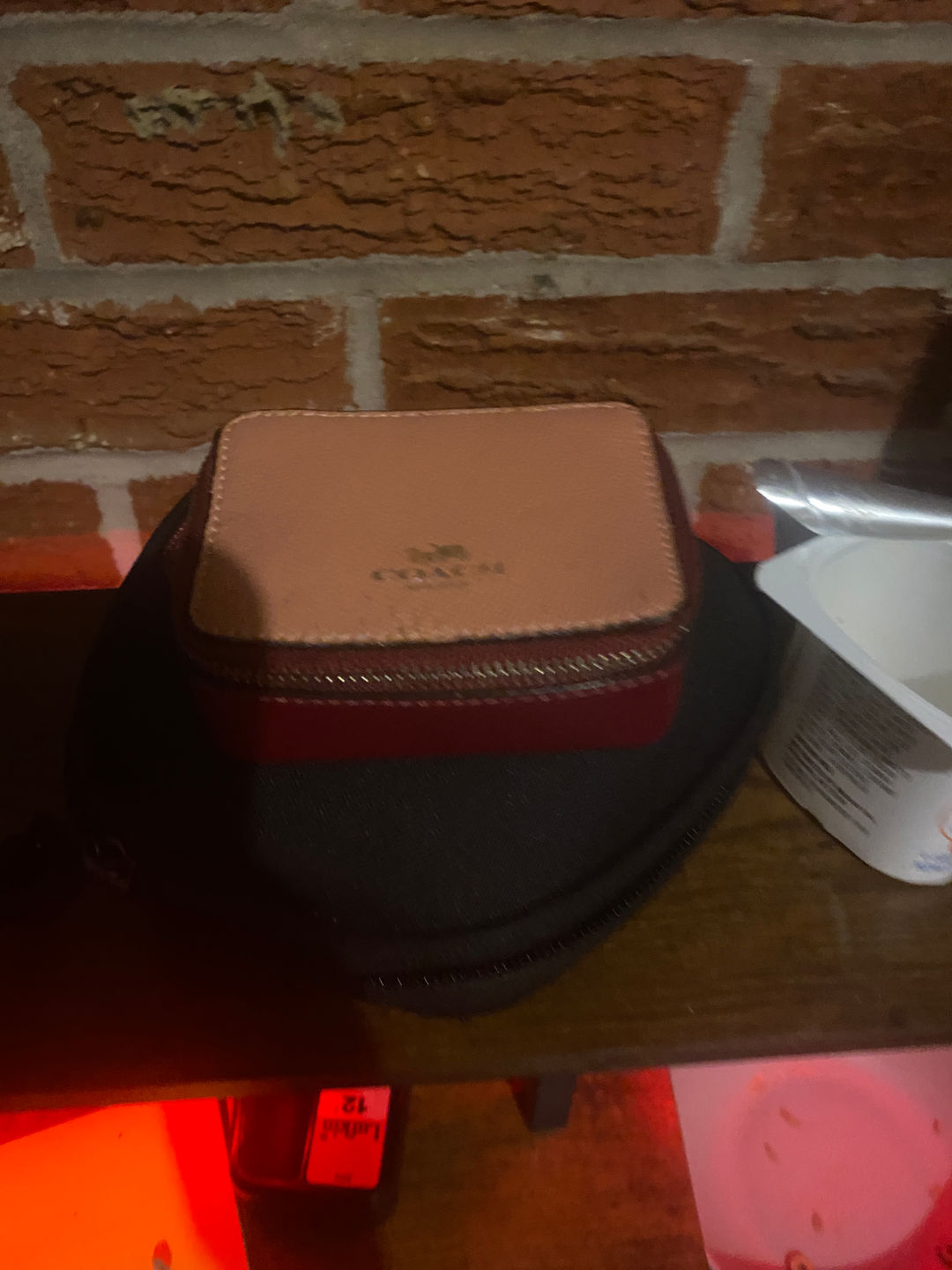 Coach Small Leather Jewelry Case