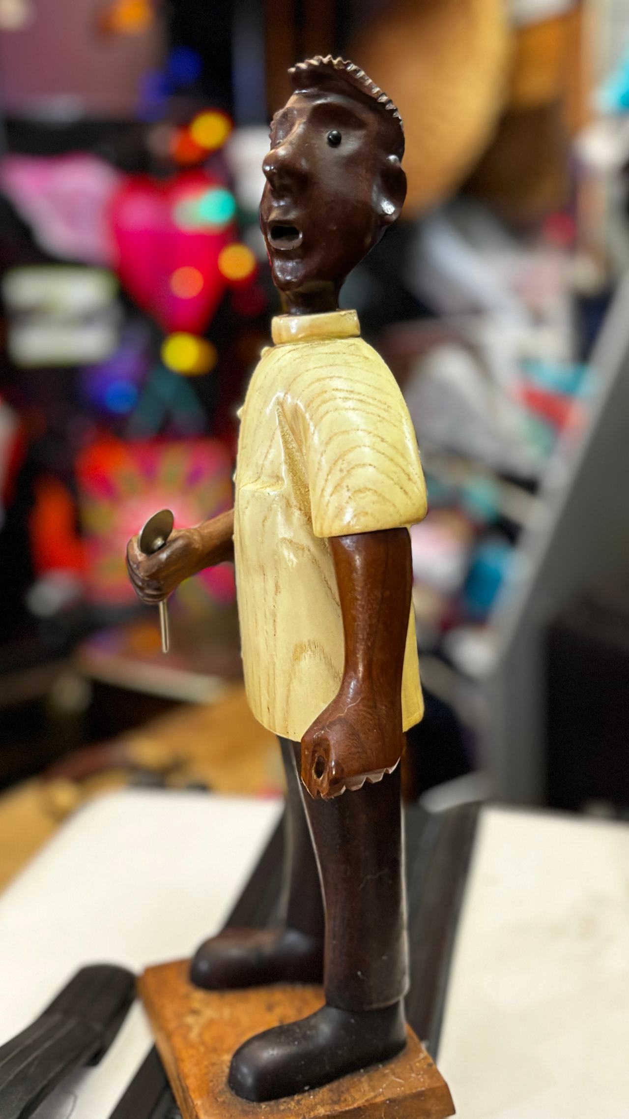 Hand-Carved Wooden Figurine