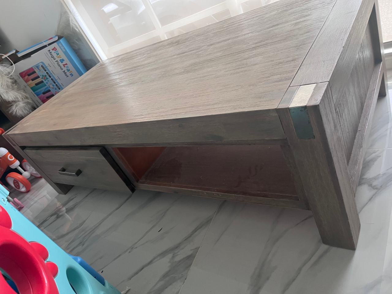 Wooden Coffee Table with Storage