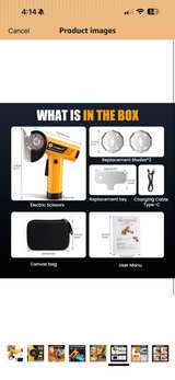 MulWark 4V Cordless Electric Rotary Cutter MLK-53921 - Image 3