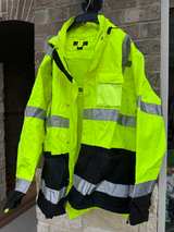 Tingley ICON Premium High Visibility Parka Lime/Black - Image 2