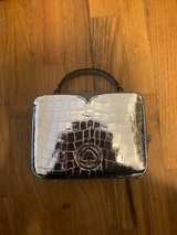 Kate Spade Vanity Metallic Croc Embossed Mini Top Handle Bag Silver - Image 1