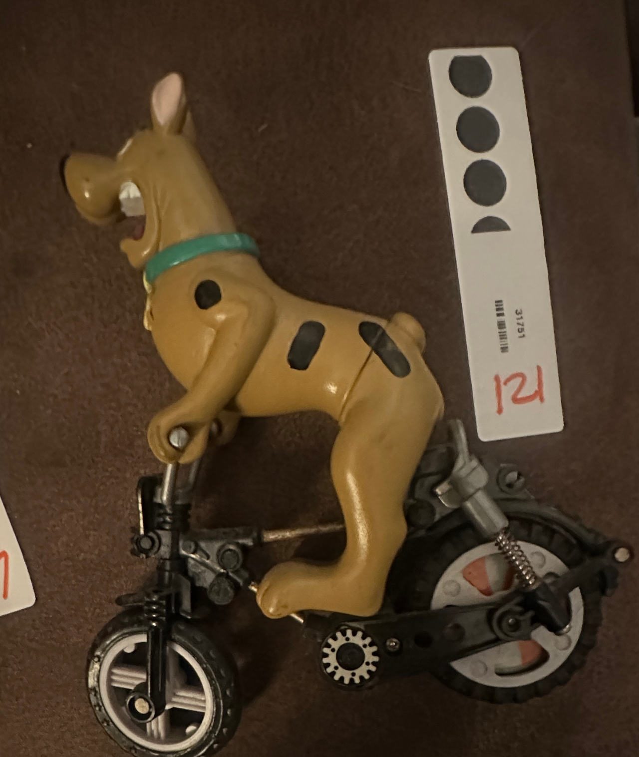 Hanna Barbera SCOOBY-DOO Bicycle riding action figure vtg 90s