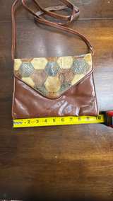 Vintage Snakeskin Patchwork Crossbody Bag - Image 4