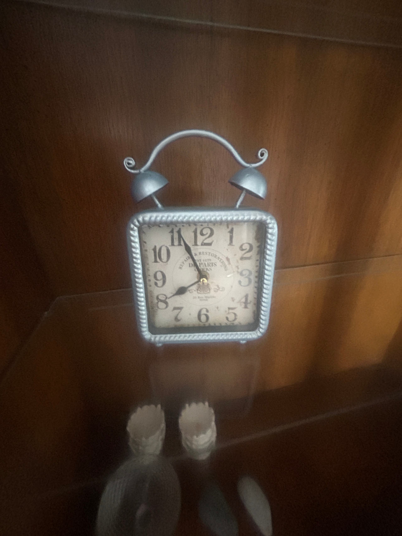 Vintage Style Square Alarm Clock