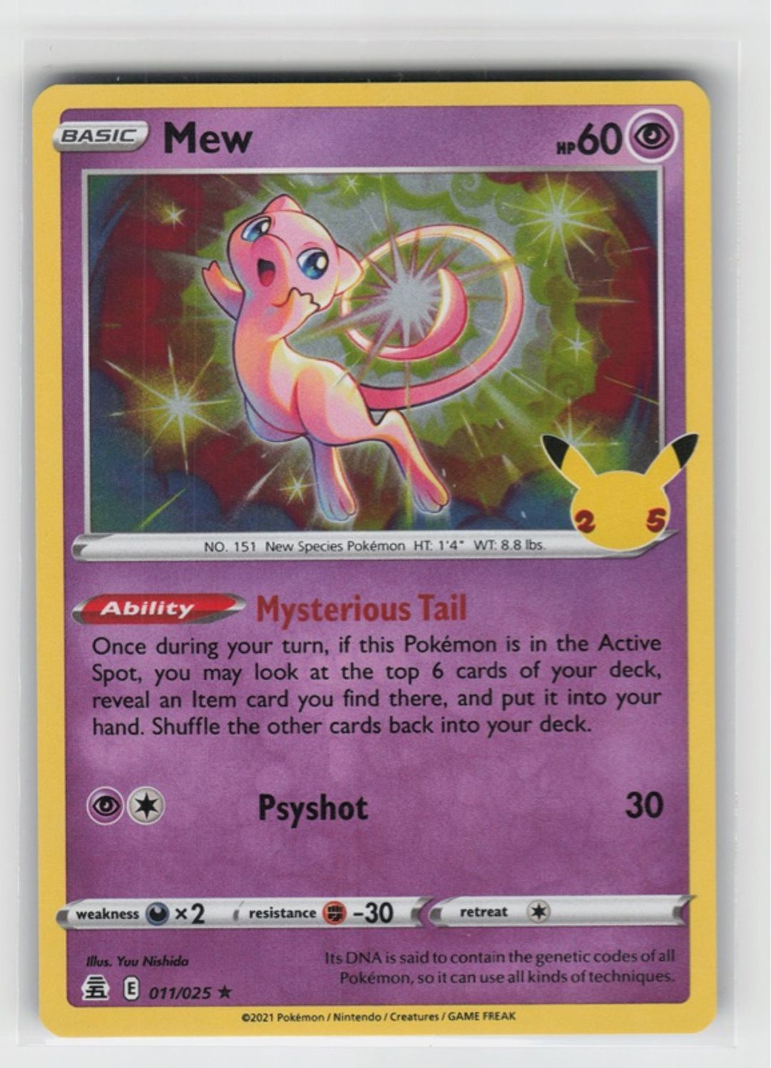 Pokemon Celebrations Mew Holo #011/025